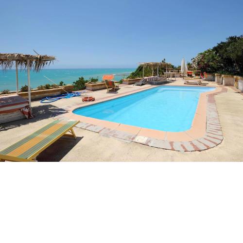 One bedroom appartement at Realmonte 200 m away from the beach with sea view shared pool and furnished terrace
