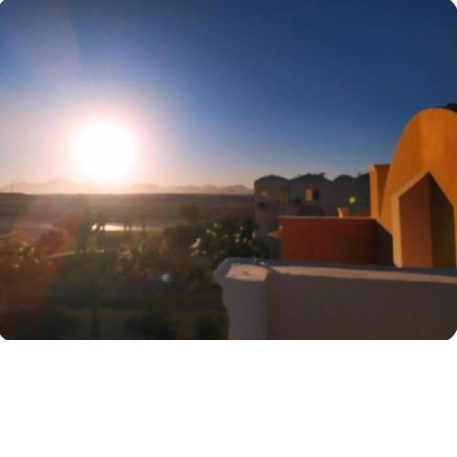 One bedroom flat with large terrace in a villa with swimming pool