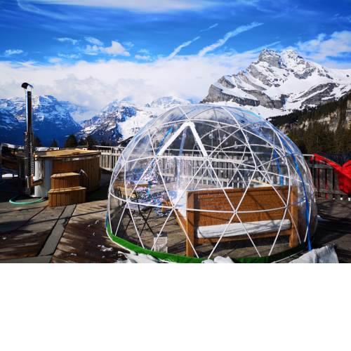 Panorama Bubble-Suite in imposanter Bergwelt
