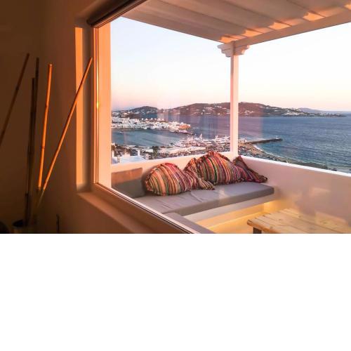 Panoramic Sunset Wonderful home in Mykonos Town with Sea view