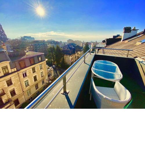 Penthouse between lake, Ouchy and city center