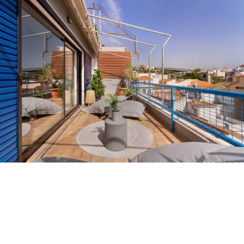 Penthouse with Magical Acropolis view from Balcony