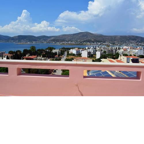 Pink House with panoramic view to Porto Rafti