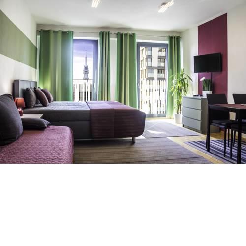 Prague apartment in residential tower · parking