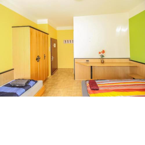 Private triple bed room with bathroom