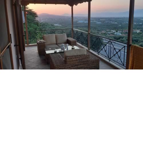 Private villa with garden and sea view