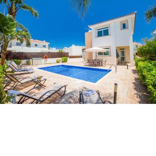 Protaras Villa Sleeps 6 with Pool and Air Con