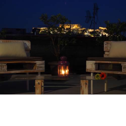 Psirri Artistic Rooftop Apartment with Acropolis View