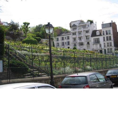 Quiet apartment hill of Montmartre