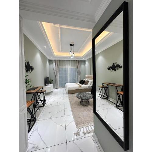 Refined boho studio near Miracle Garden