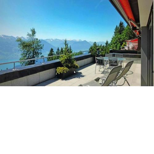 Rigi Terrassenwohnung mit Panoramasicht auf Berge und See