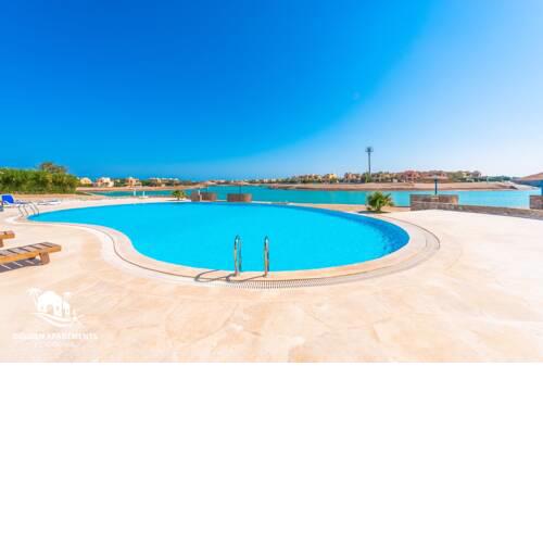 Sabina Lagoon View 2 BR Apartment Ground Floor with Pool & Beach El Gouna
