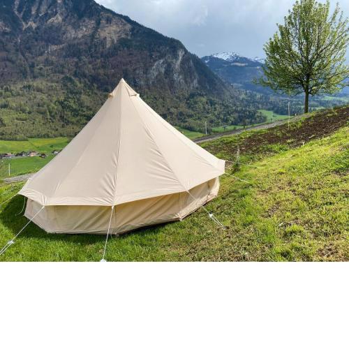 Safari Glamping Tent in Swiss Alps
