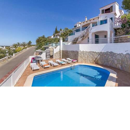 San Jaime Mediterraneo Villa Sleeps 13 with Pool Air Con and WiFi
