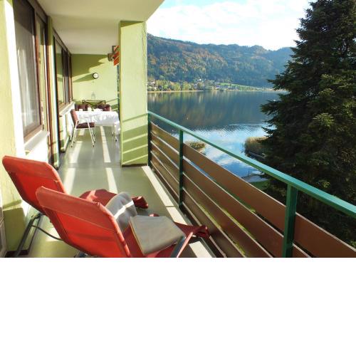 Seeblick Appartement MARLIES direkt am Ossiacher See Haus Erzherzog Johann