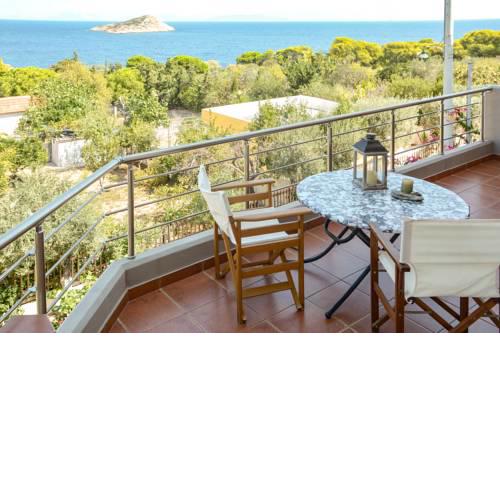 Serenity villa-2nd floor-Sea view-sandy beach 250m away.