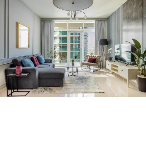Silkhaus beach view 1BDR with private beach in Emaar Beachfront