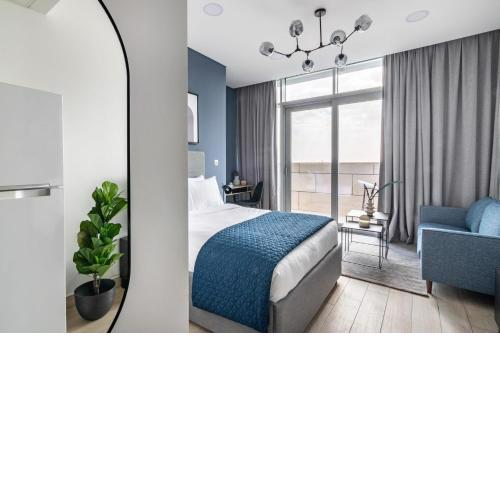 Silkhaus comfy DIFC studio with Burj Khalifa view