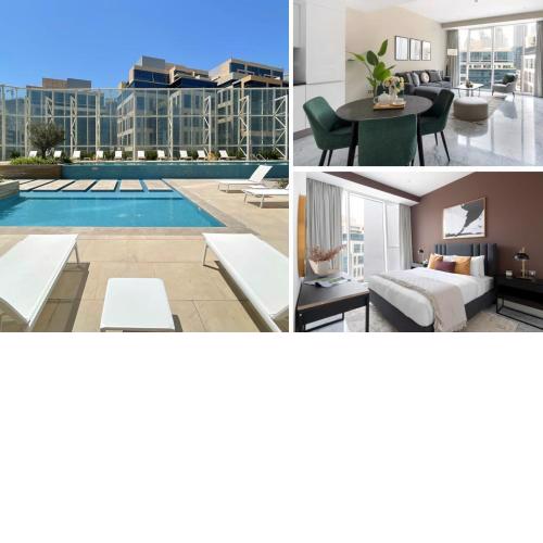 Silkhaus contemporary 1BDR in Business Bay, pool & gym access
