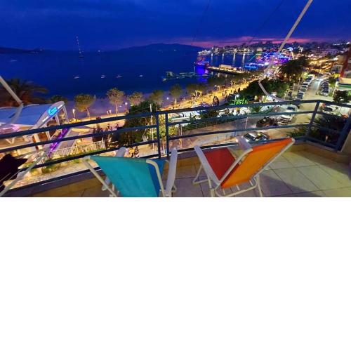 Spacious beach apartments right on the Saranda boulevard with breathtaking panoramic sea view