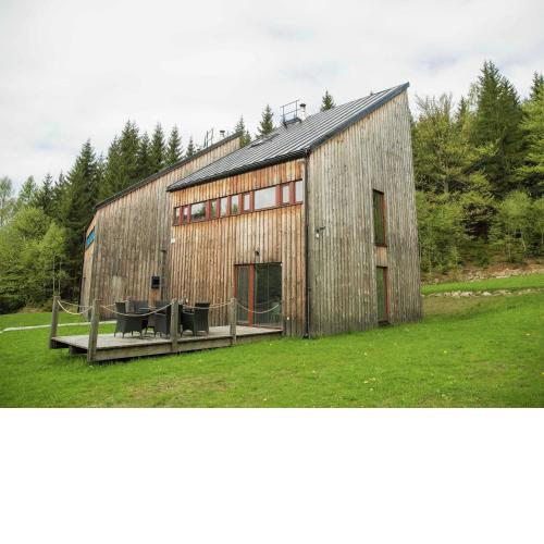 Spacious chalet in residential area, modern, luxury interior, large terrace