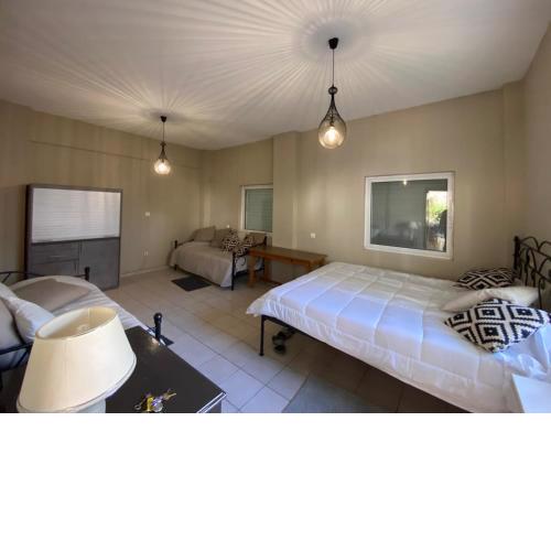 Spacious flat with private garden