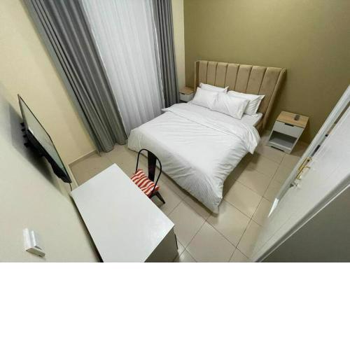 Spacious Sharing Room with attached bathroom & balcony Inside a 3BK Flat for rent at Ajman 00309WB