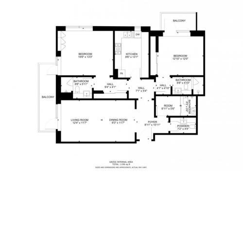 Sparkle Tower - Glamorous Two Bedroom