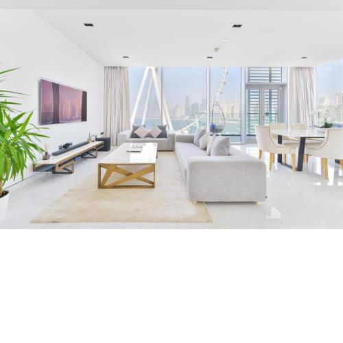 Spectacular 3 BR condo with maids room facing the Dubai Eye