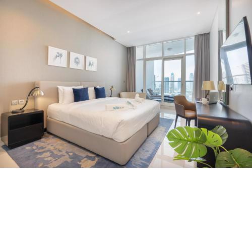 Spectacular Burj Khalifa view service apartment