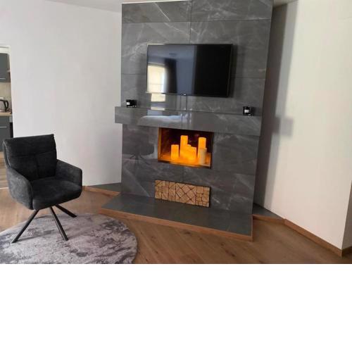 Stilvolles Zuhause mit Kamin