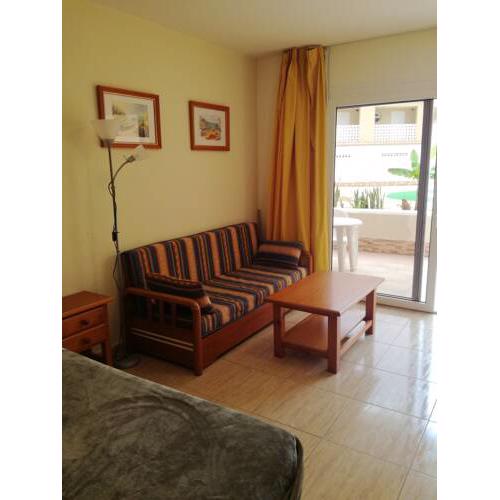 Studio in Costa del Silencio with shared pool furnished terrace and WiFi 1 km from the beach
