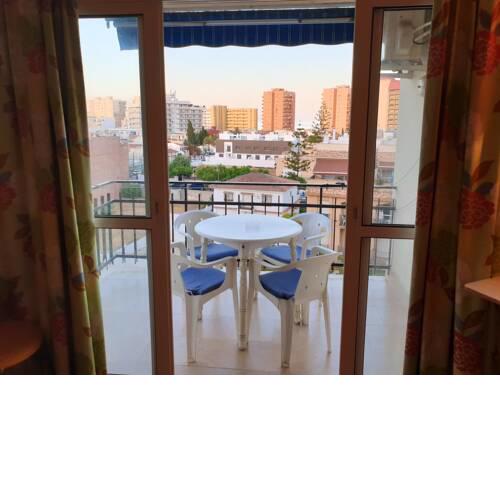 Studio in Fuengirola with wonderful sea view shared pool furnished terrace
