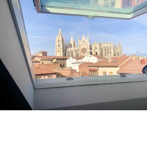 Studio in Leon with wonderful city view and WiFi