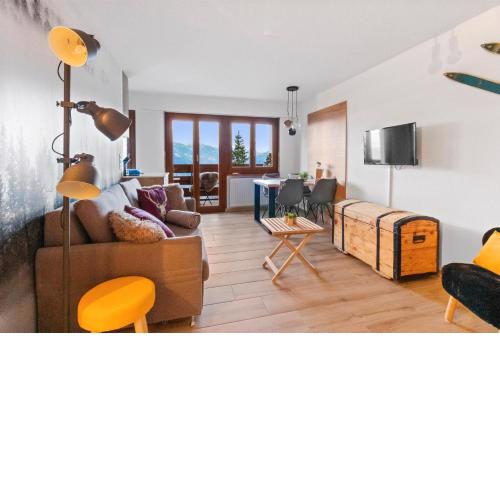 Studio rénové avec vue imprenable sur les Alpes