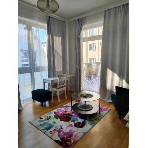 Studio with balcony in Vinohrady