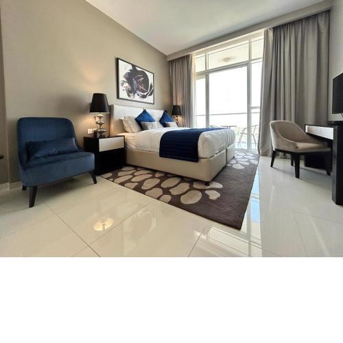 Studio with golf course view