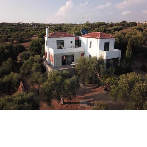 Stylish villa with views to Foinikounta bay