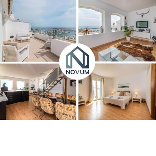 Sunny Marina Penthouse with Terrace and Sea View