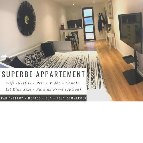 Superbe appartement Paris/Bercy (12e) wifi&Netflix