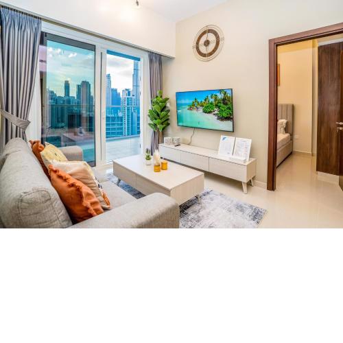 Tanin - Fabulous Apt With Burj Khalifa View From Balcony
