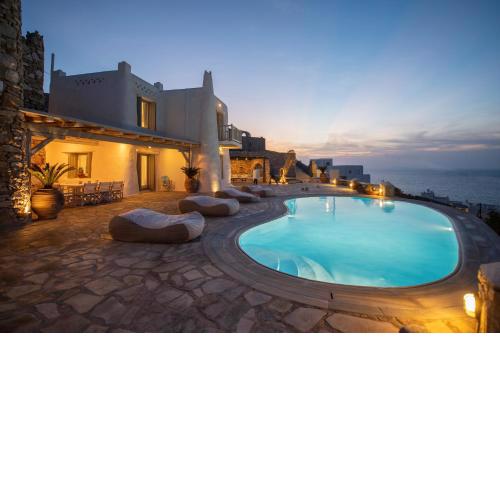 The A Villa, sea and sunset view, private pool
