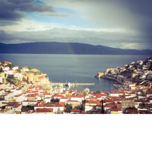 The home overlooking the harbor