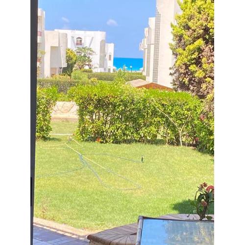شاليه بحديقة يري البحر , بانوراما بيتش ريزورت , الساحل الشمالي The North Coast , Sea View Garden Chalet