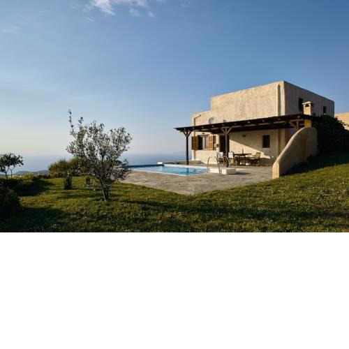 The Pool Garden House with a fantastic sea and sunset view, only 5 minutes from Ioulida