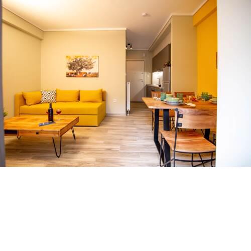 The yellow olive house