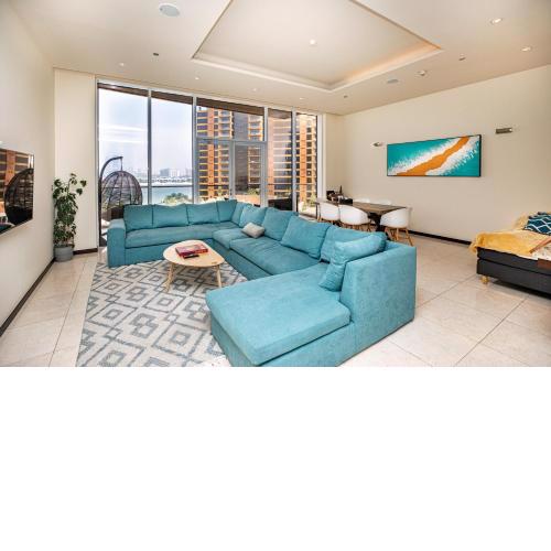 Tiara Residence Palm Jumeirah 1BR Sea & Burj Al Arab view , Private beach, Pool