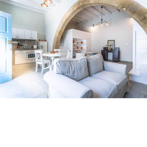 Traditional new house in Rhodes island in Greece