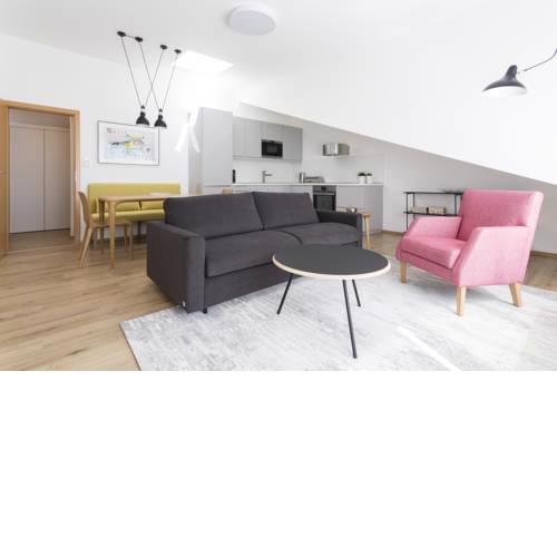 Trendy apartment on metro station