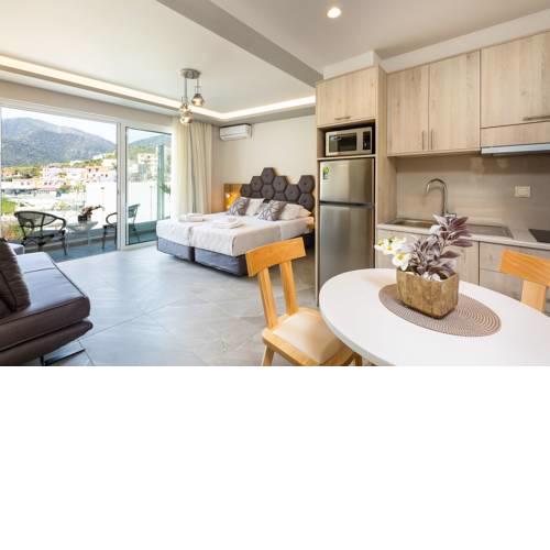 Triple Studio with Mountain View in Akrogiali Luxury Aparthotel